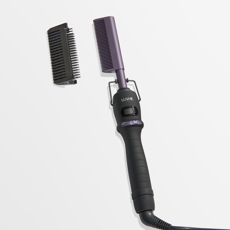 Electric Hot Comb with US Plug for Wigs and Natural Hair. 30s Fast Heating & Adjustable Temp