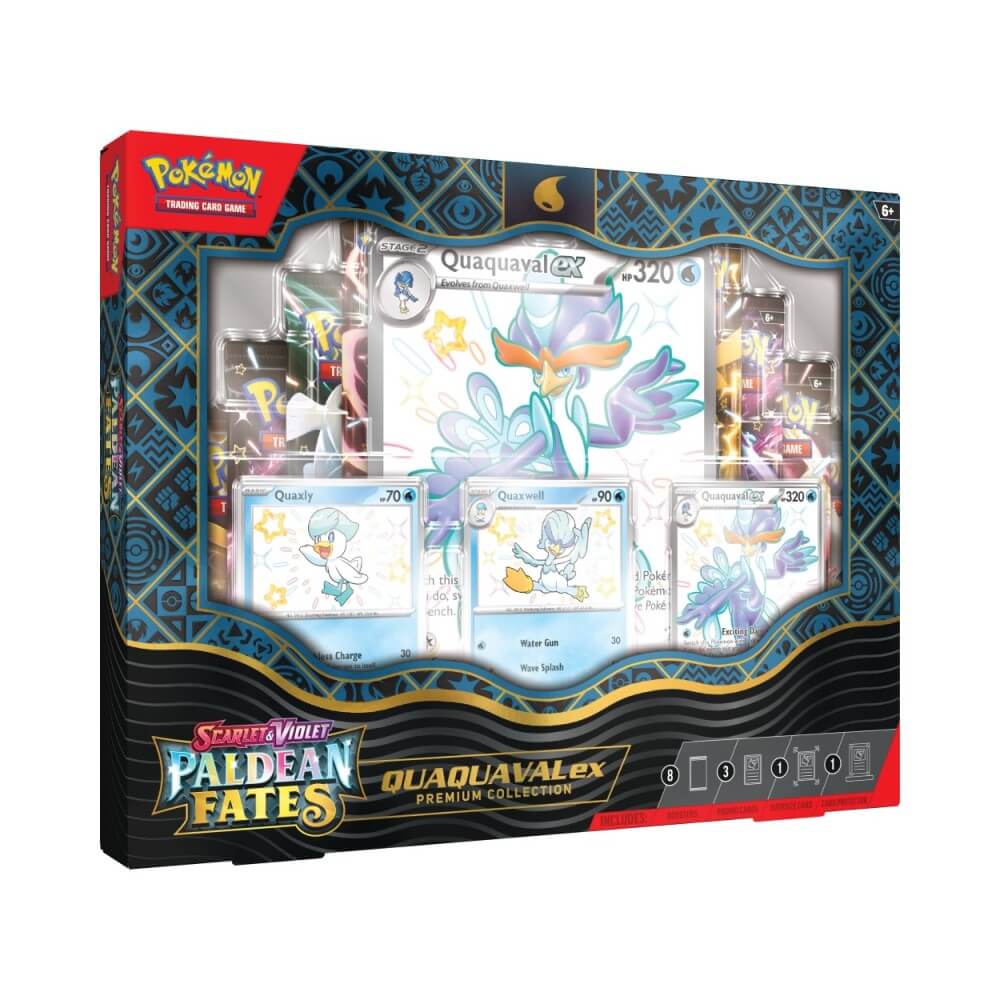 🔥2026 Christmas Gift🎄: Scarlet & Violet - Paldean Fates Premium Collection Box (Shiny Quaquaval ex)