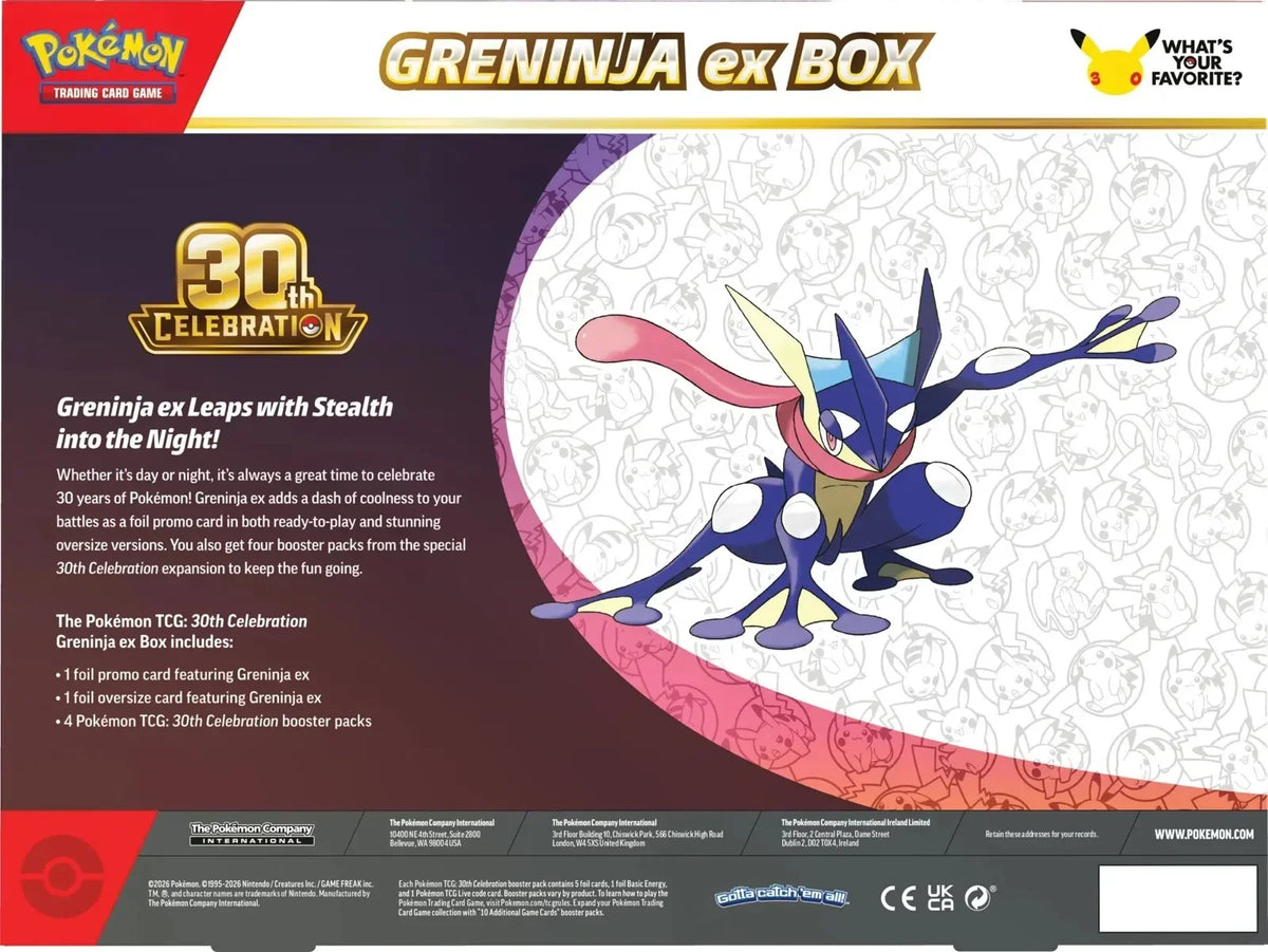 🔥2026 Christmas Gift🎄: 30th Celebration Greninja ex Box