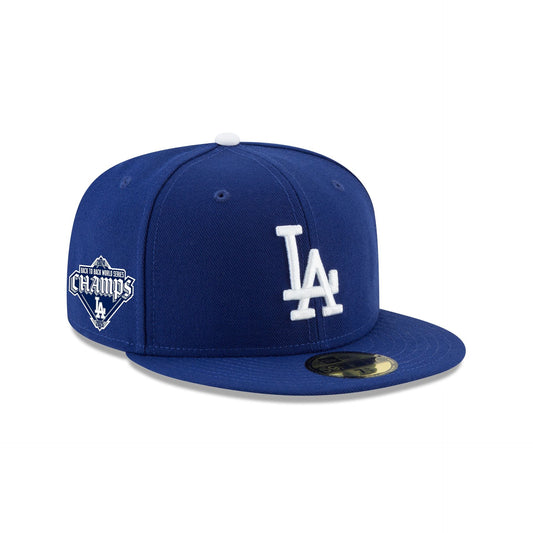 Los Angeles Dodgers 2025 World Series Champions Back to Back Patch 59FIFTY Fitted Hat