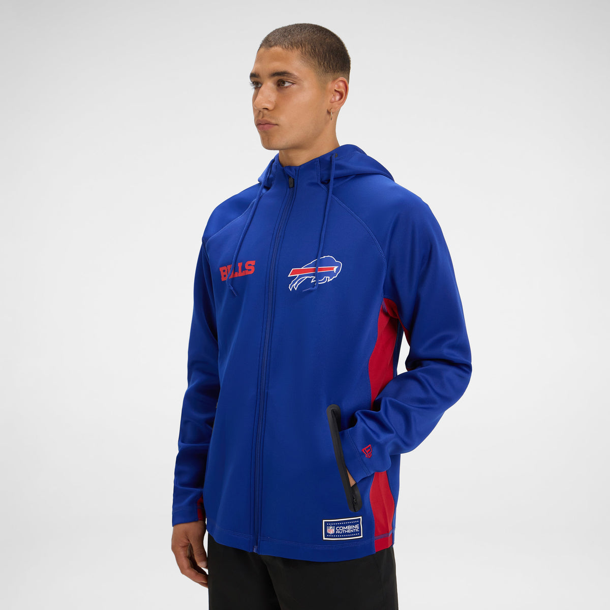 Denver Broncos Combine Black Full-Zip Hoodie