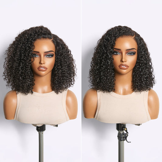 180% Density Kinky Curly PartingMax Glueless 7x6 Closure HD Lace Wig Pre-Cut Lace Flexi-Fit Drawstring Cap