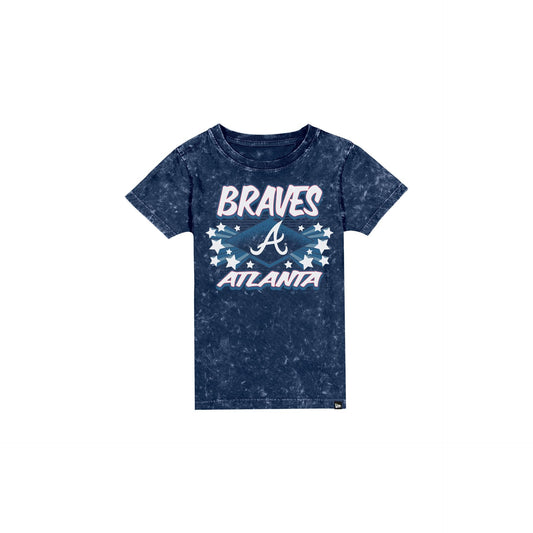 Atlanta Braves Girls Washed T-Shirt