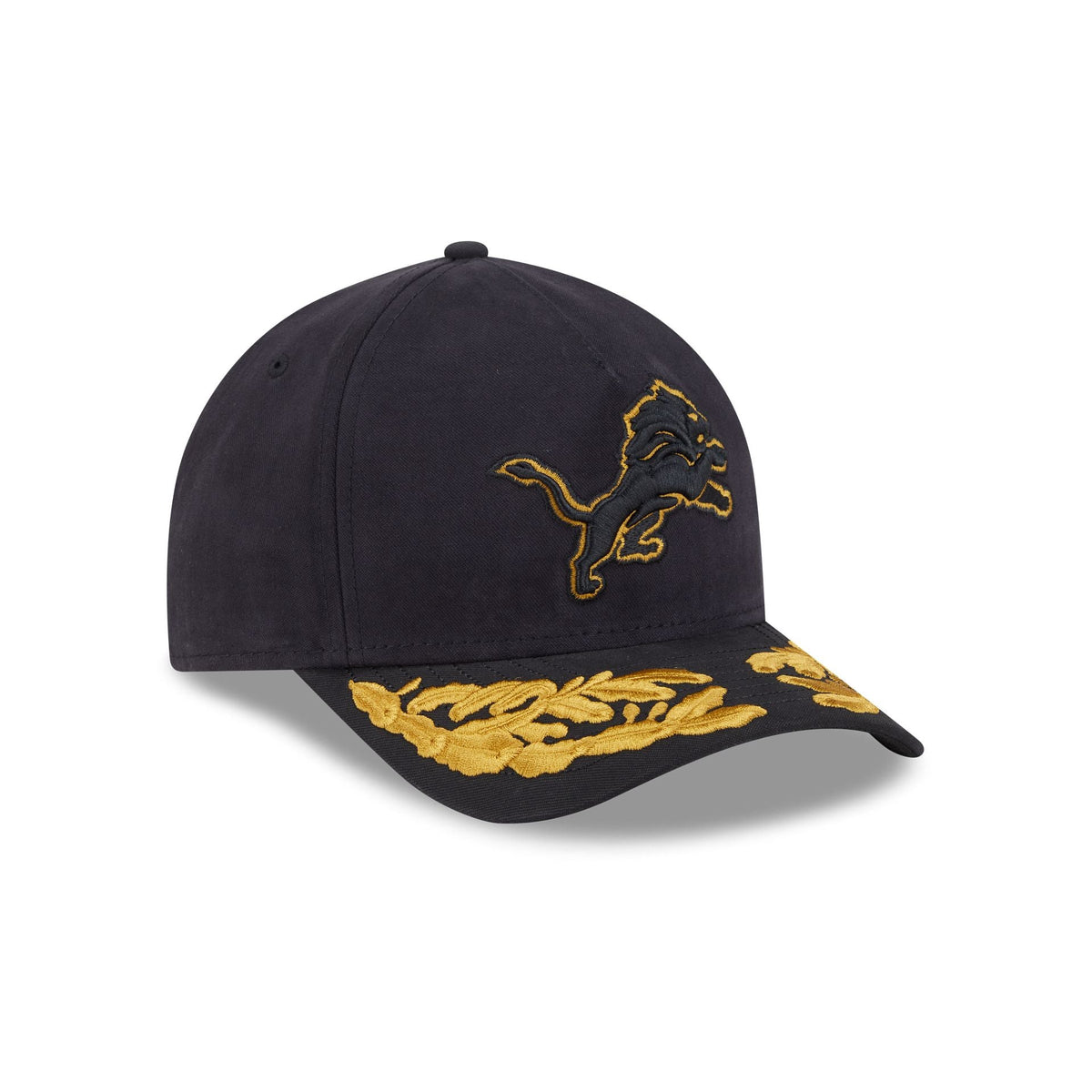 Alpha Industries x Detroit Lions Black 9FORTY M-Crown A-Frame Snapback Hat