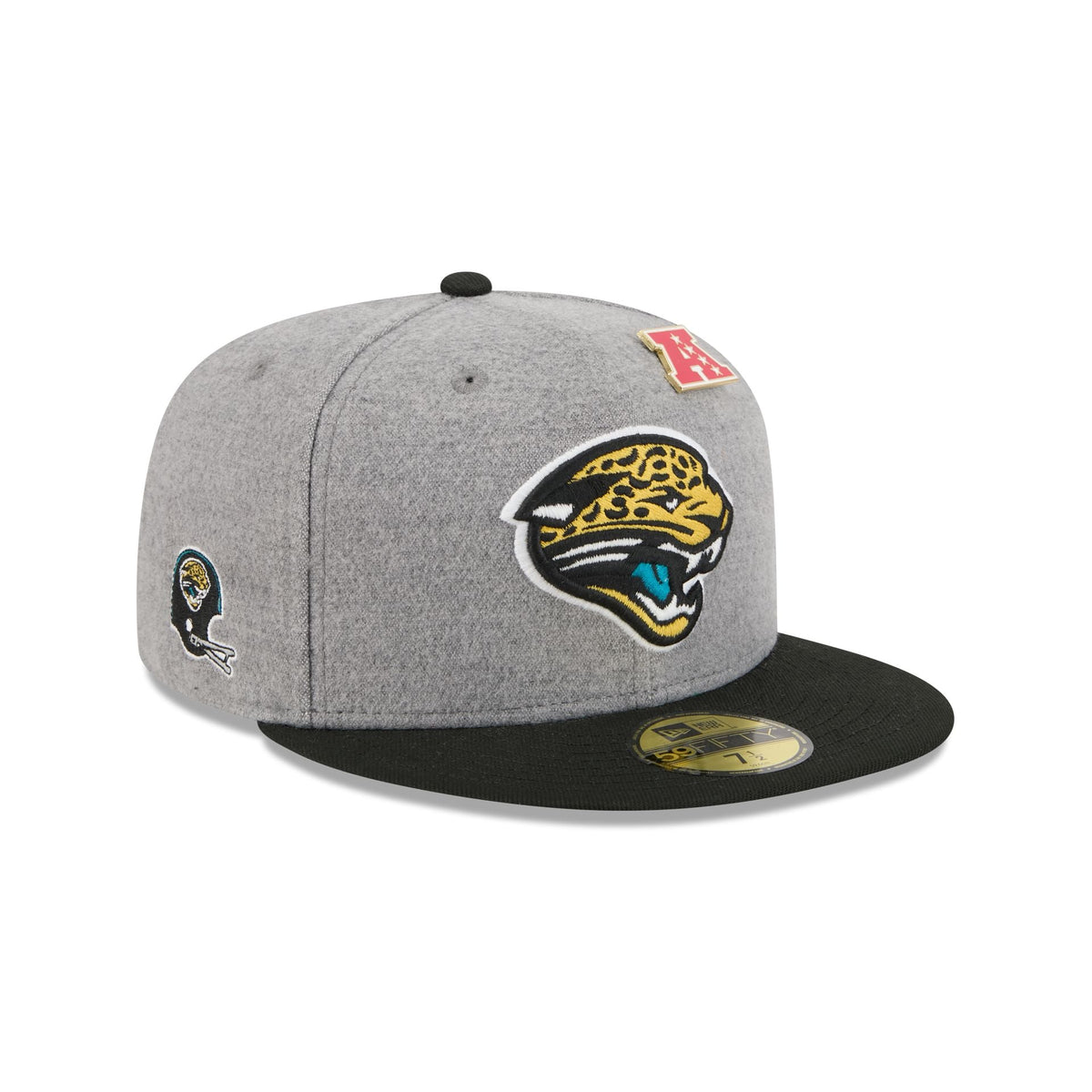 Jacksonville Jaguars Heather Gray Wool 59FIFTY Fitted Hat