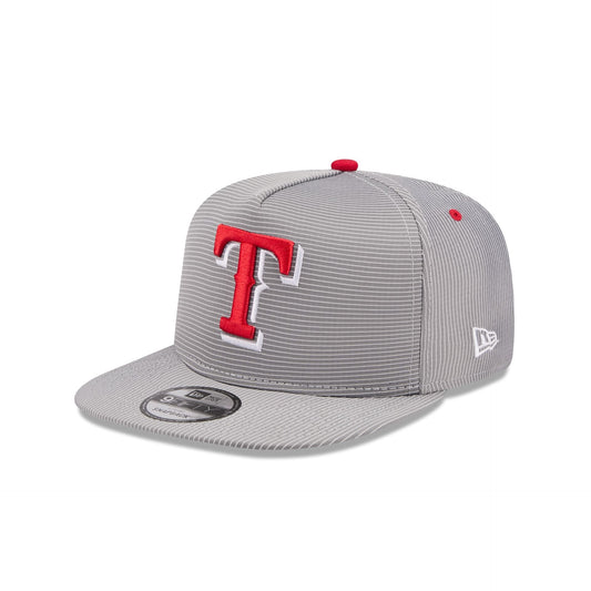 Texas Rangers Pinstripe Ripstop 9FIFTY A-Frame Snapback Hat