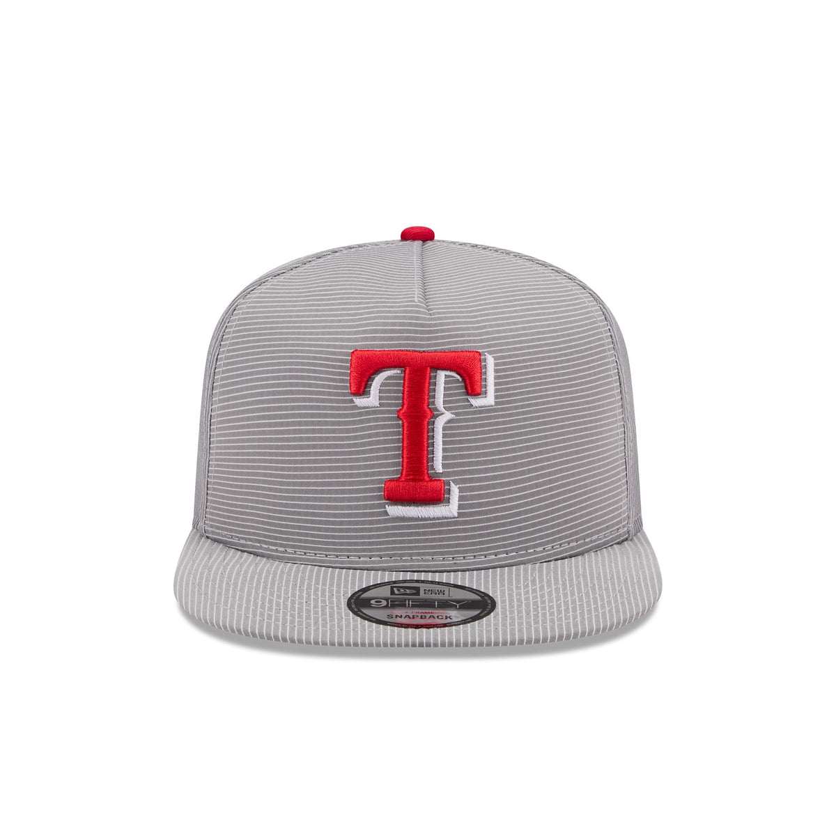 Texas Rangers Pinstripe Ripstop 9FIFTY A-Frame Snapback Hat