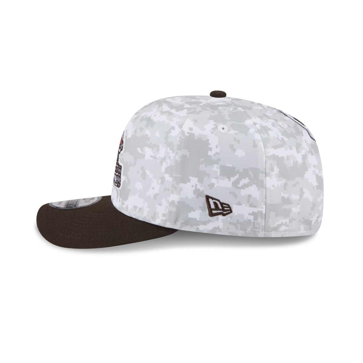 Cleveland Browns 2025 Salute to Service Fan Gear 9SEVENTY Stretch-Snap Hat