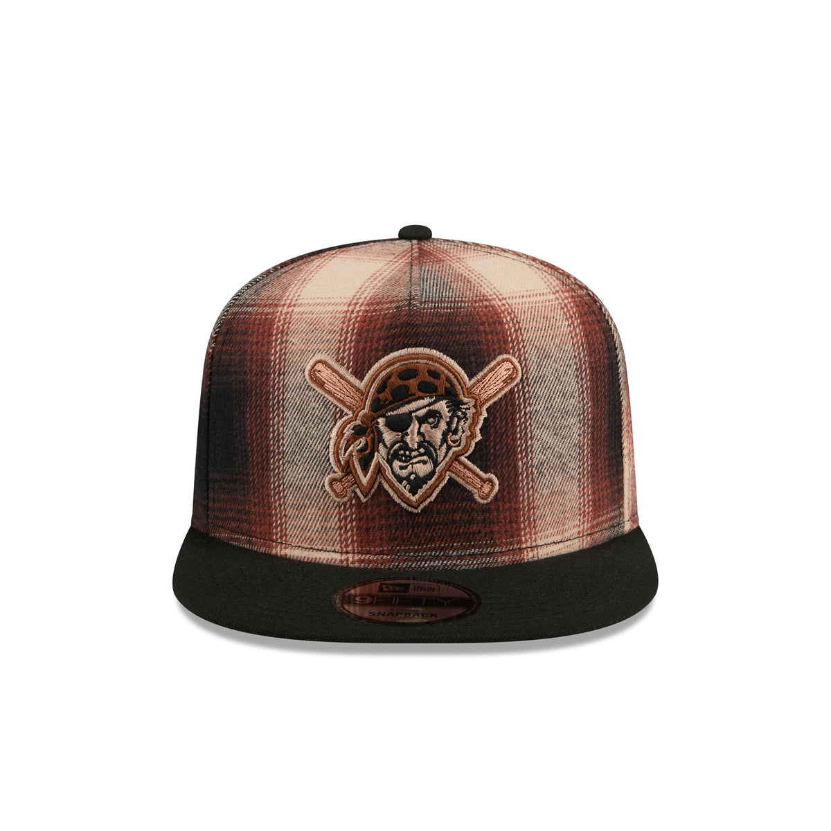 Pittsburgh Pirates Grunge Plaid 9FIFTY A-Frame Adjustable Hat
