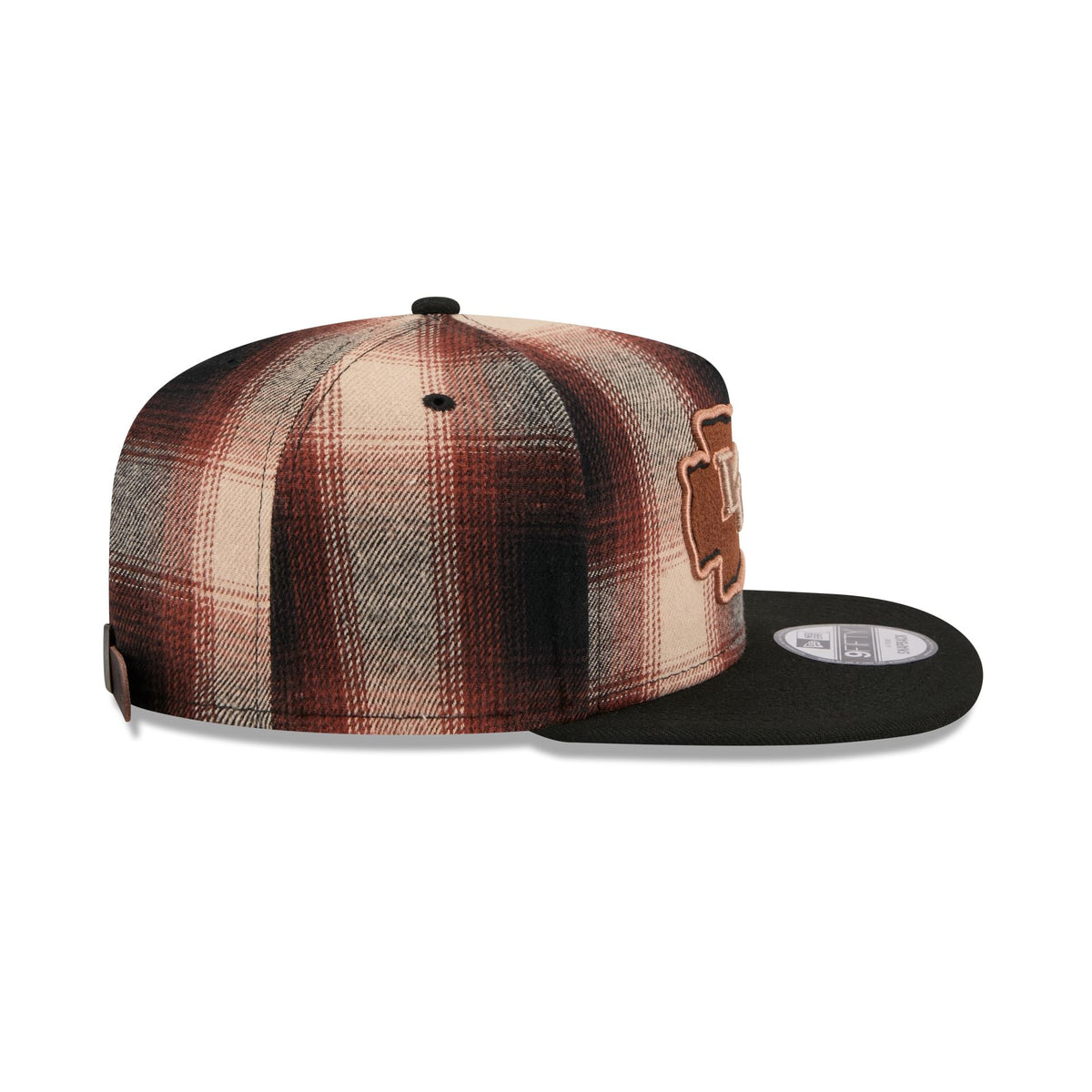 Kansas City Chiefs Grunge Plaid 9FIFTY A-Frame Adjustable Hat