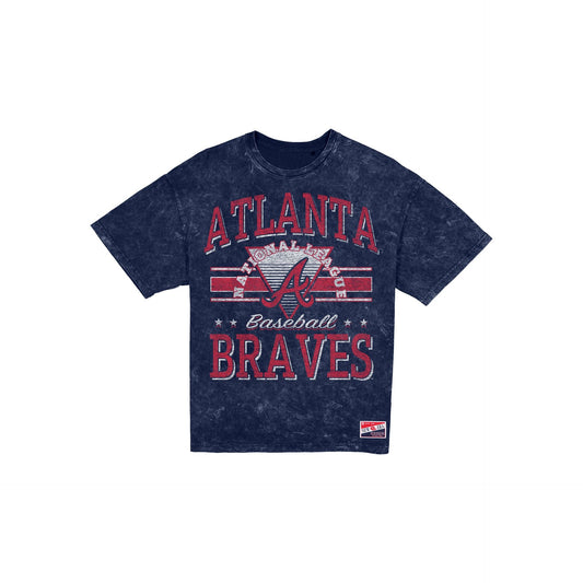 Atlanta Braves Throwback Vintage Wash Women's T-Shirt