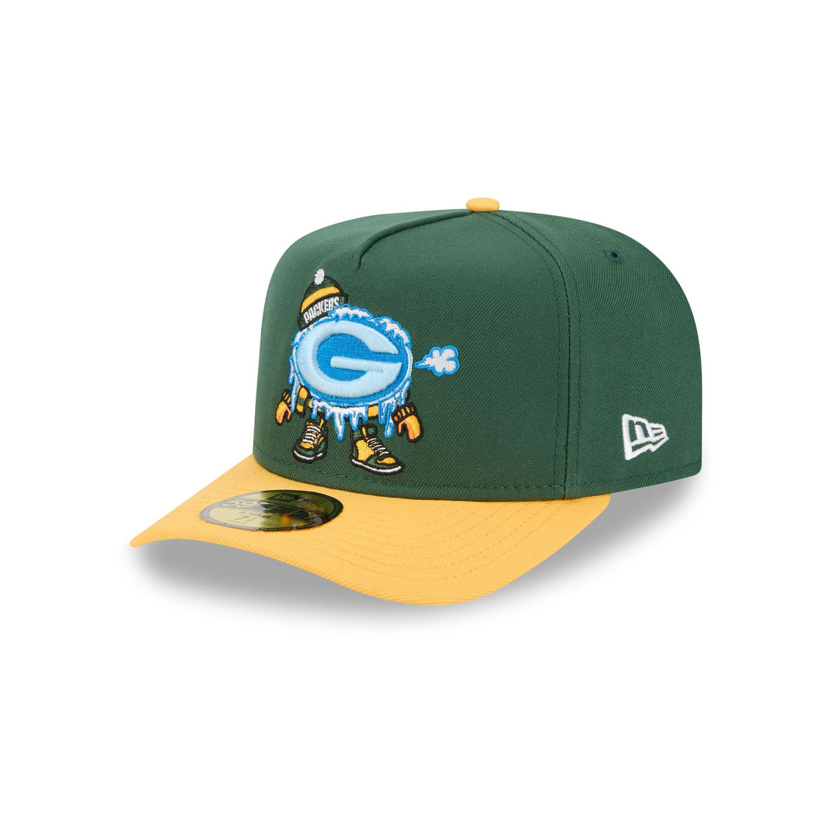 Green Bay Packers Cartoon 59FIFTY A-Frame Fitted Hat