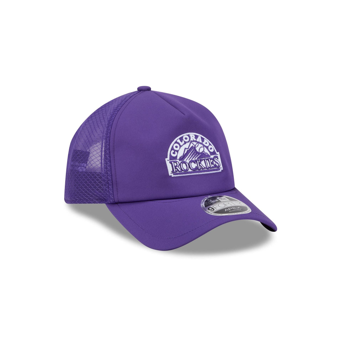 Colorado Rockies 2026 Batting Practice Alt Arch 9FORTY APEX Trucker Hat