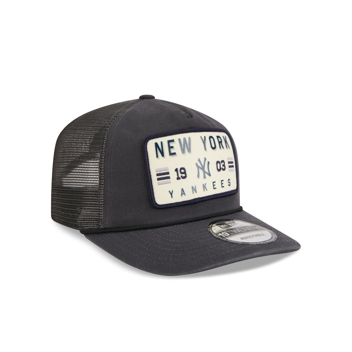 New York Yankees Washed Graphite 19TWENTY Trucker Hat