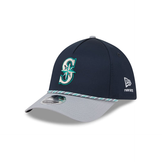 Seattle Mariners Rope 39THIRTY M-Crown A-Frame Stretch Fit Hat