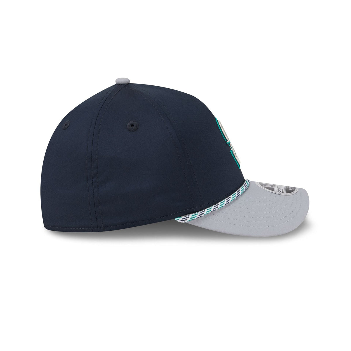 Seattle Mariners Rope 39THIRTY M-Crown A-Frame Stretch Fit Hat