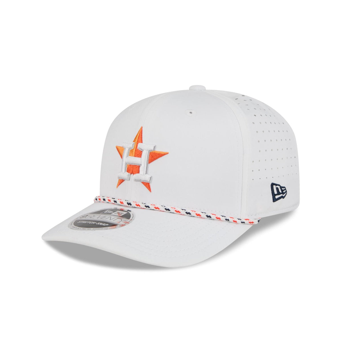 Houston Astros Optic White Performance Rope 9SEVENTY Stretch-Snap Hat