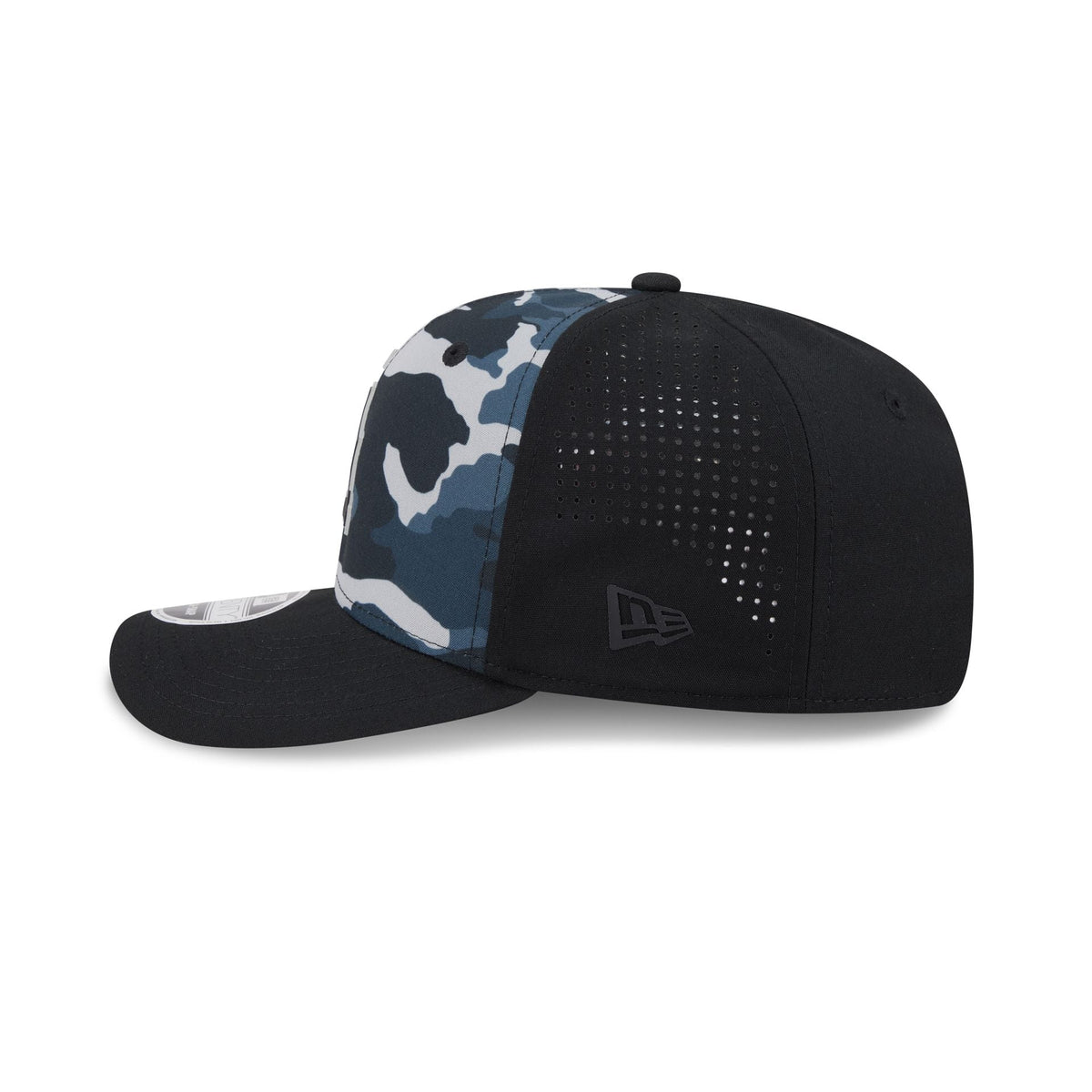 Los Angeles Dodgers Black Camo Performance 9SEVENTY Stretch-Snap Hat