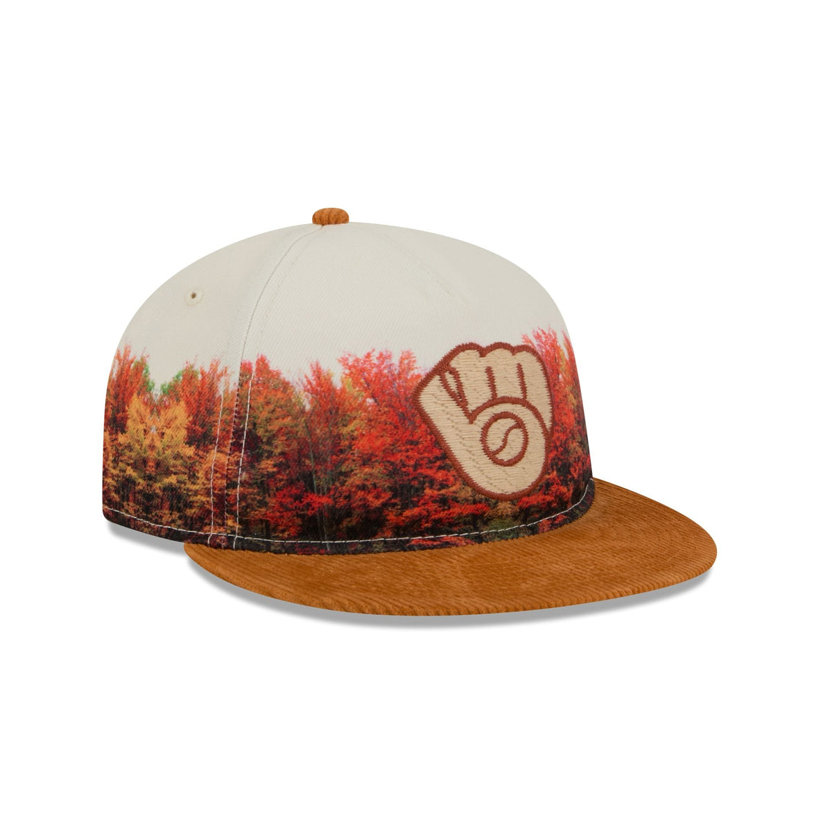 Milwaukee Brewers Fall Forest Retro Crown 9FIFTY Adjustable Hat