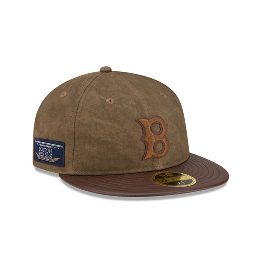 Boston Red Sox Utility Linen Retro Crown 59FIFTY Fitted Hat