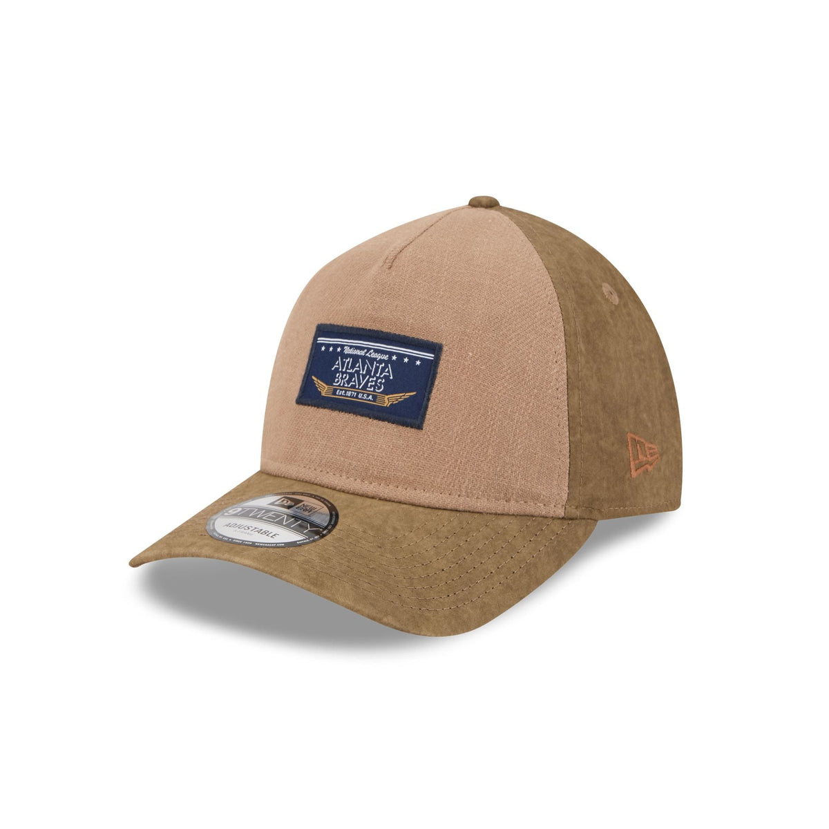 Atlanta Braves Utility Linen 9TWENTY A-Frame Adjustable Hat