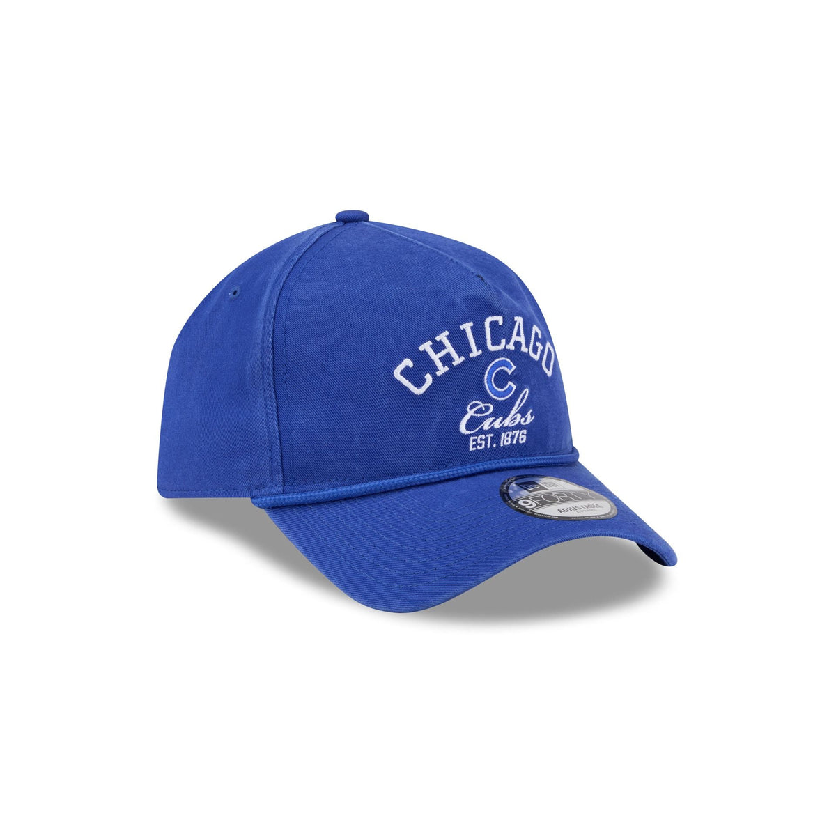 Chicago Cubs Stacked Rope 9FORTY A-Frame Snapback Hat