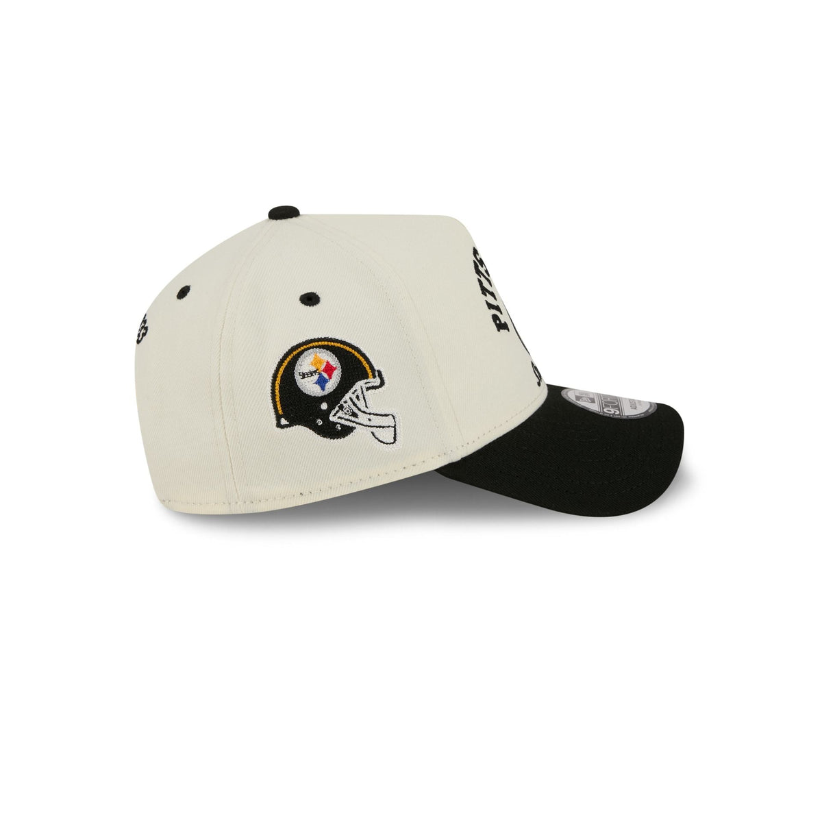 Pittsburgh Steelers Chrome White Arched 9FORTY A-Frame Snapback Hat