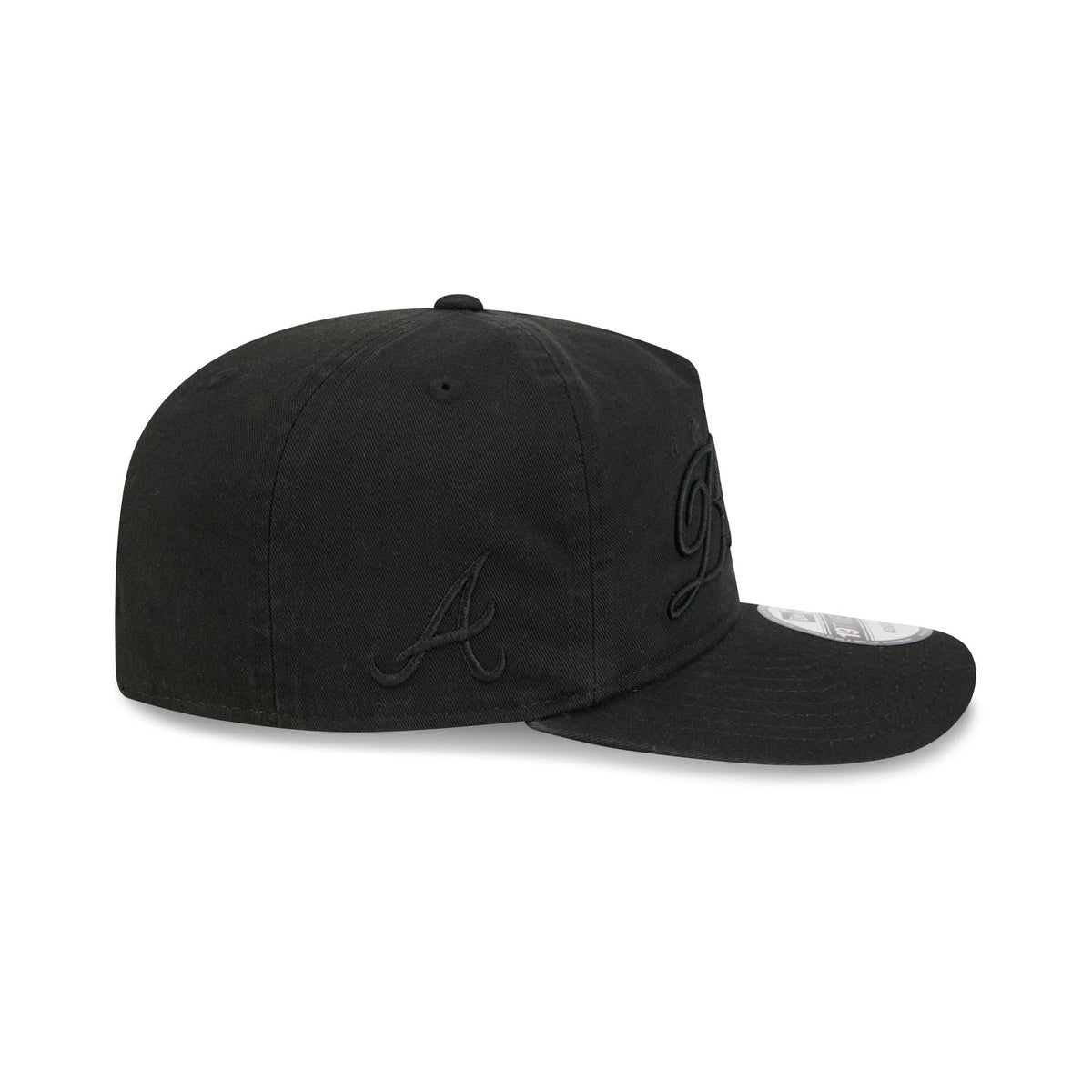 Atlanta Braves All Black Scripted 19TWENTY Adjustable Hat