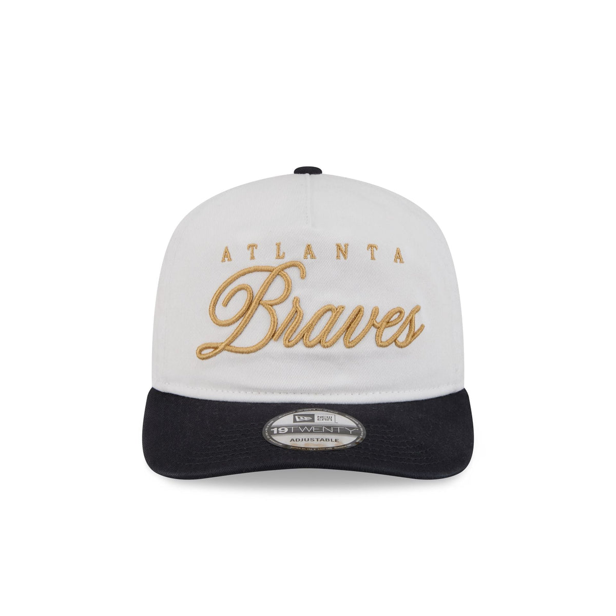 Atlanta Braves Gold Scripted 19TWENTY Adjustable Hat