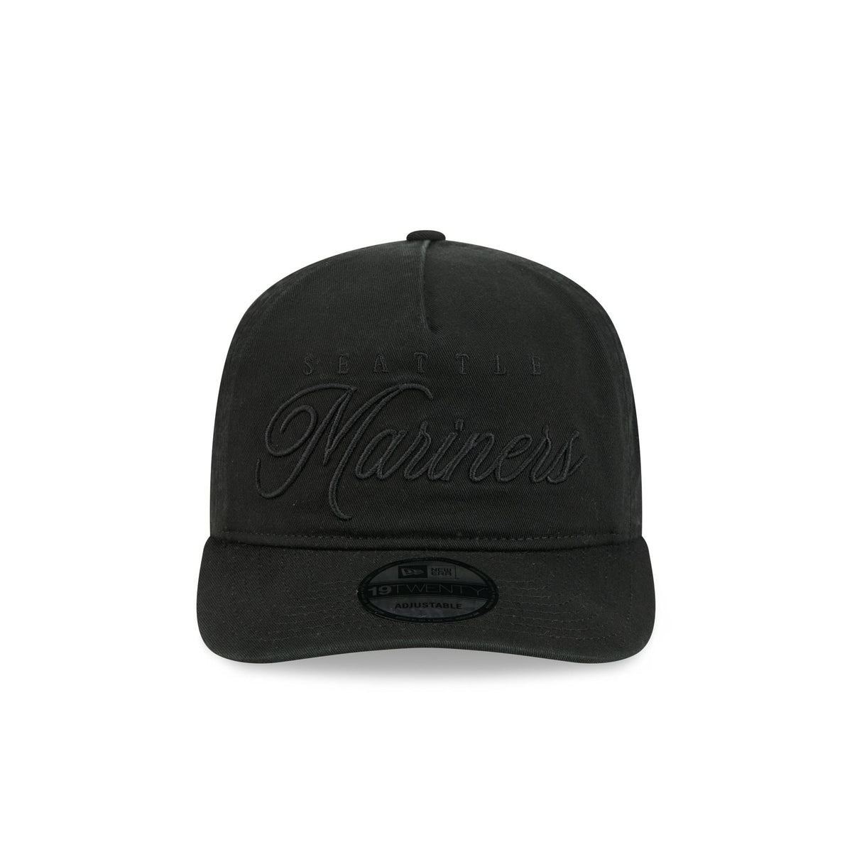 Seattle Mariners All Black Scripted 19TWENTY Adjustable Hat