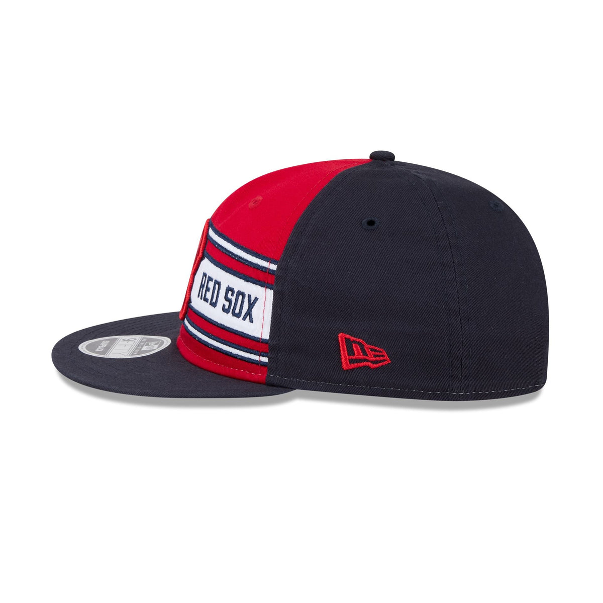 Boston Red Sox Team Stripes Retro Crown 9FIFTY Snapback Hat