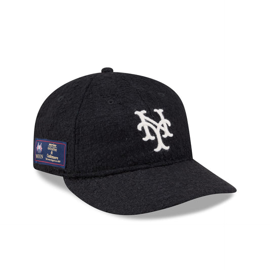 New York Mets Navy Merino & Cashmere Moon Retro Crown 9FIFTY Adjustable Hat