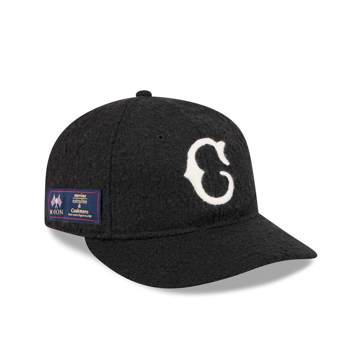 Cincinnati Reds Navy Merino & Cashmere Moon Retro Crown 9FIFTY Adjustable Hat