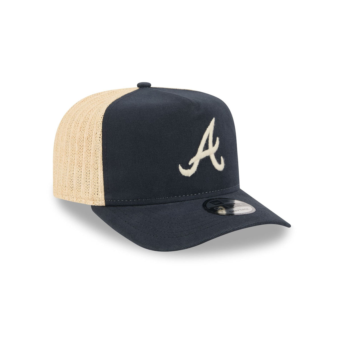 Atlanta Braves Grained 9FIFTY A-Frame Snapback Hat