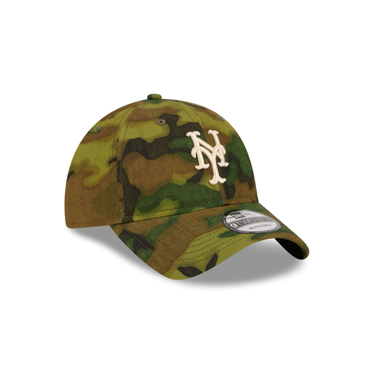 New York Mets Three Looms Ripstop Camo 9TWENTY Adjustable Hat