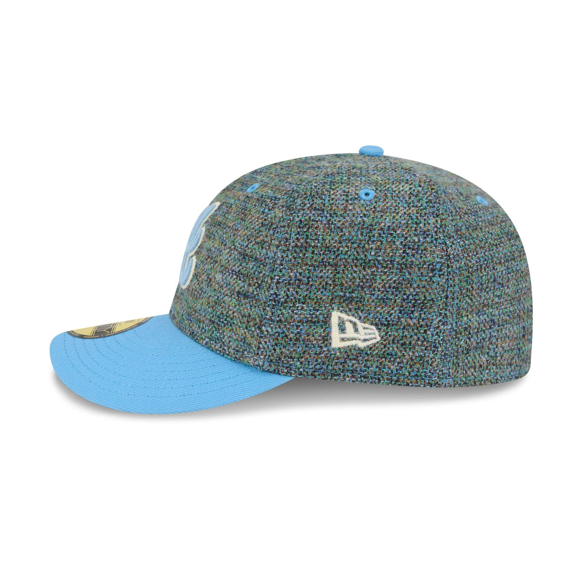 Atlanta Braves Three Looms Tweedy Cotton Radiant Blue 59FIFTY Fitted Hat