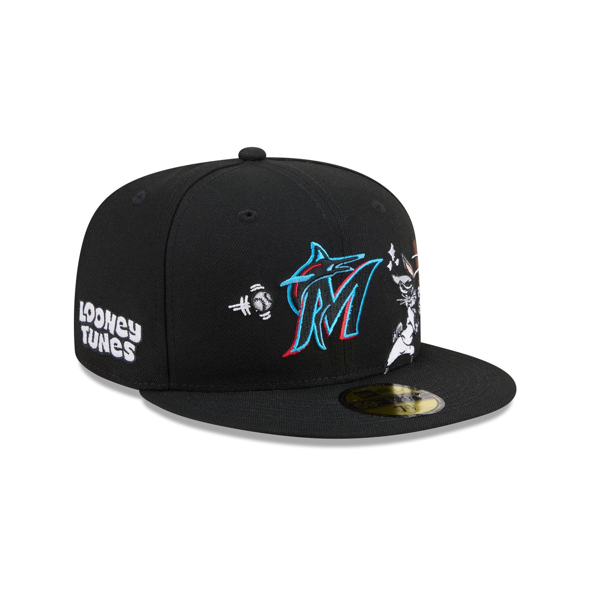Miami Marlins Bugs Bunny Swing 59FIFTY Fitted Hat