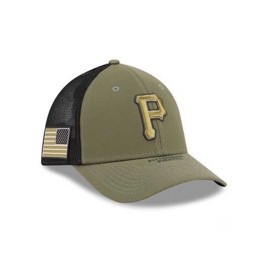 Pittsburgh Pirates Armed Forces Day 2026 39THIRTY M-Crown Stretch Fit Hat