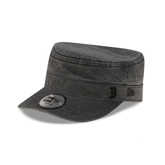 Boston Red Sox Pigment Dye Black Military Cap