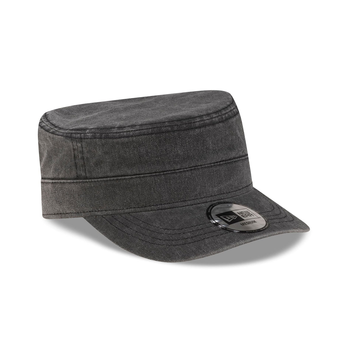 New York Yankees Pigment Dye Black Military Cap