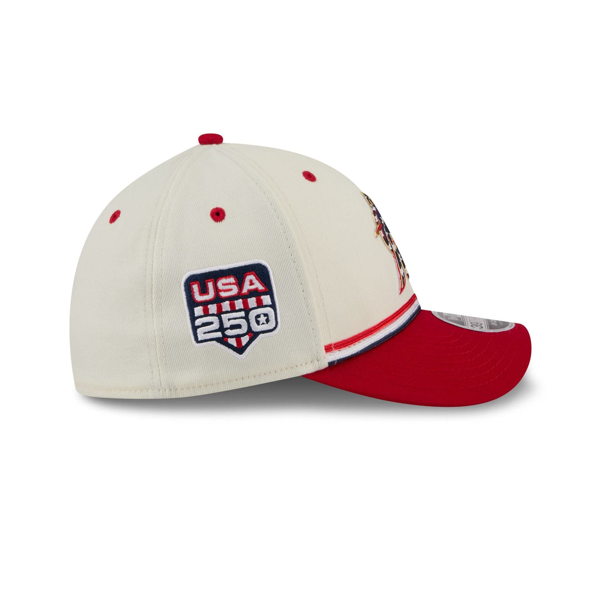Miami Marlins Independence Day 2026 39THIRTY M-Crown Stretch Fit Hat