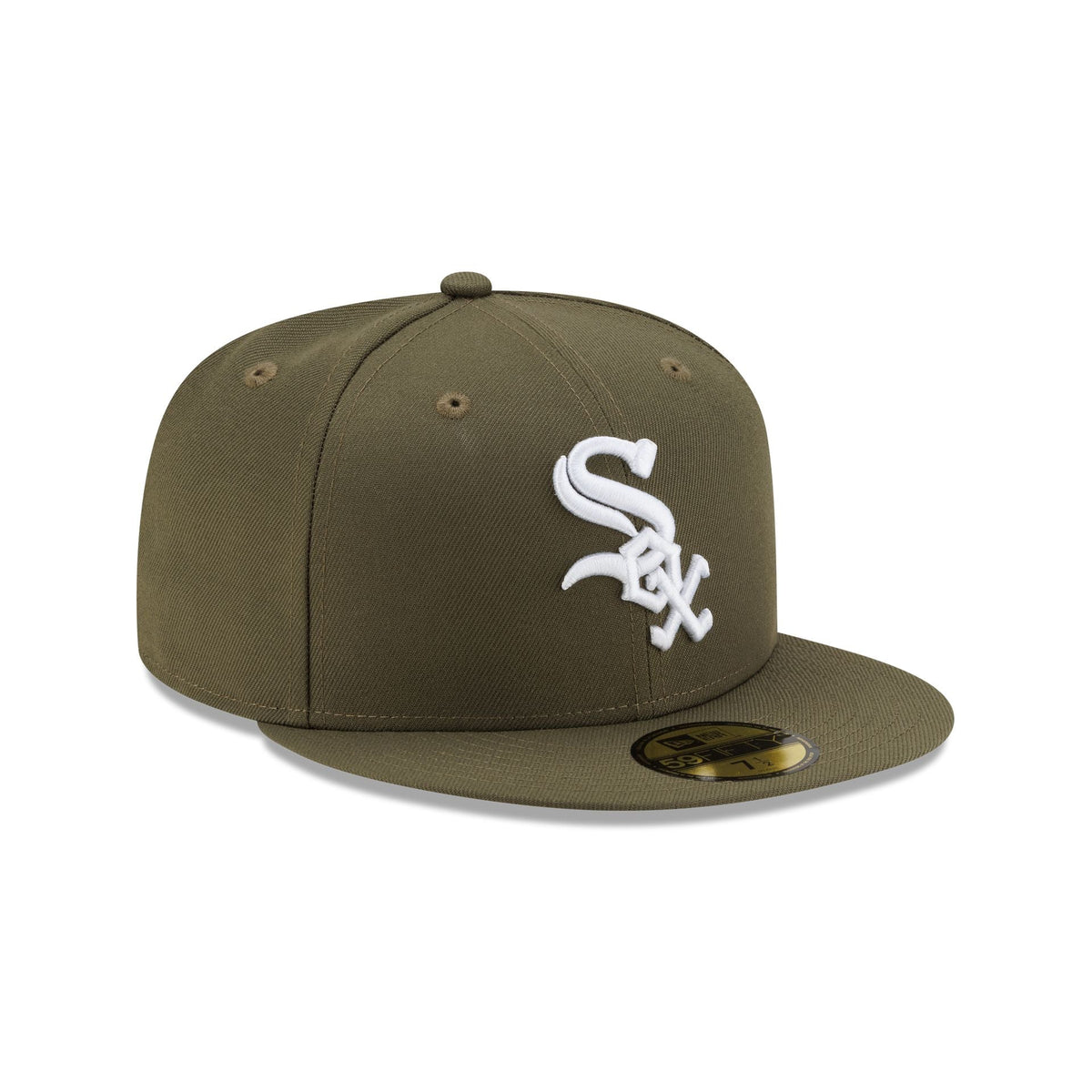 Chicago White Sox Basic Olive Green 59FIFTY Fitted Hat