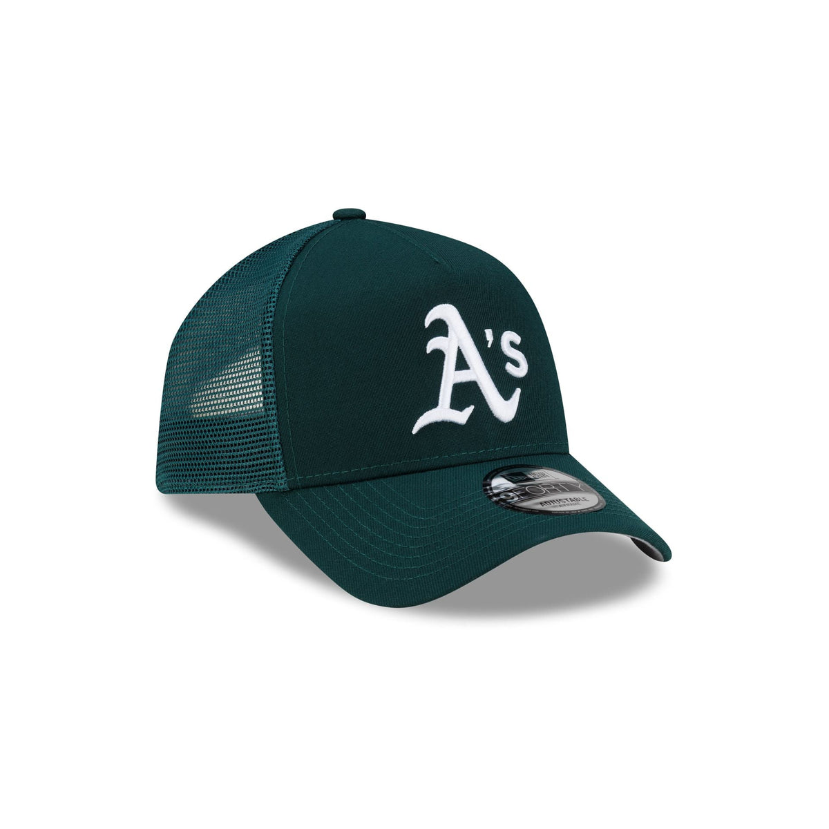 Athletics Side Script 9FORTY A-Frame Trucker Hat