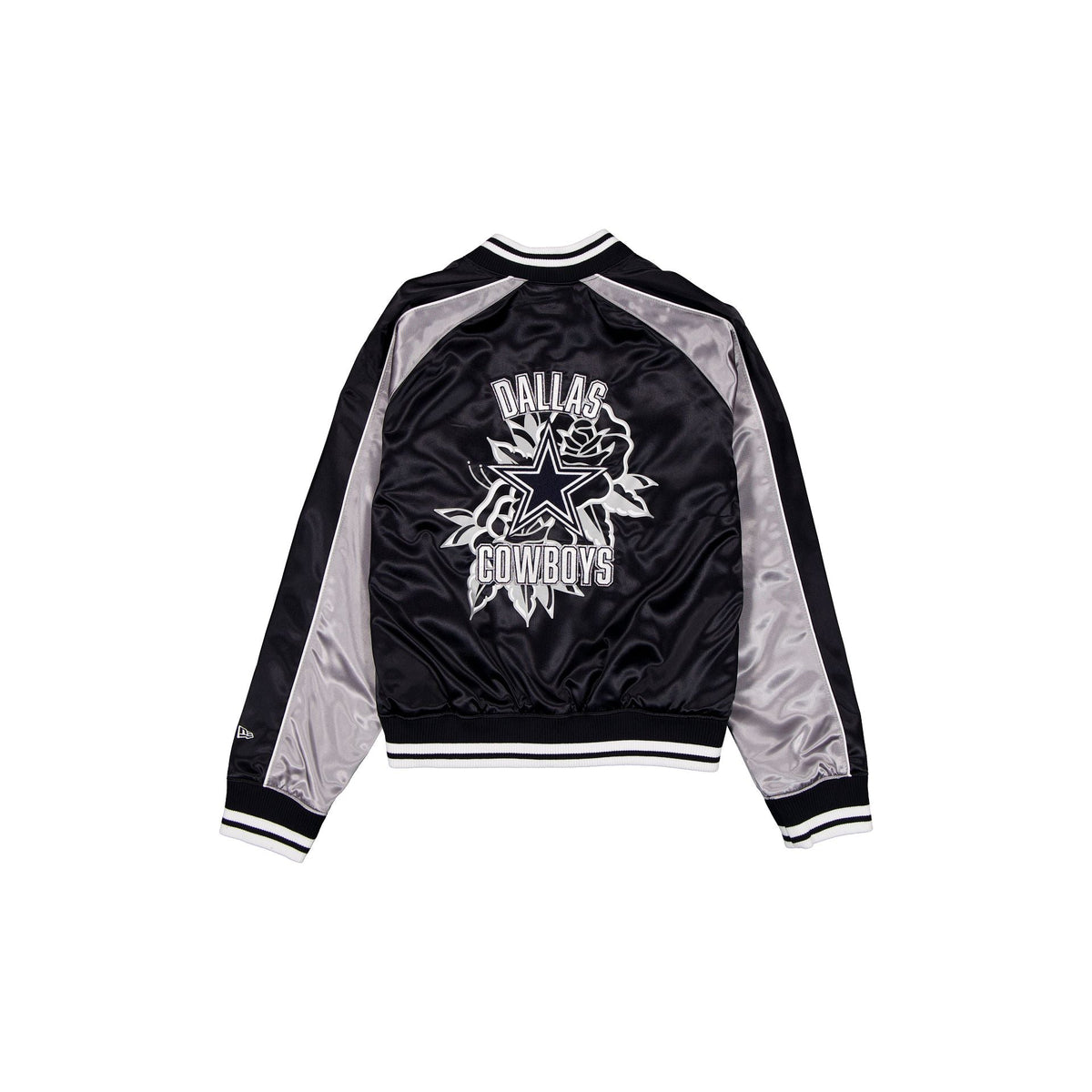 Dallas Cowboys Women's Floral Satin Varsity Jacket