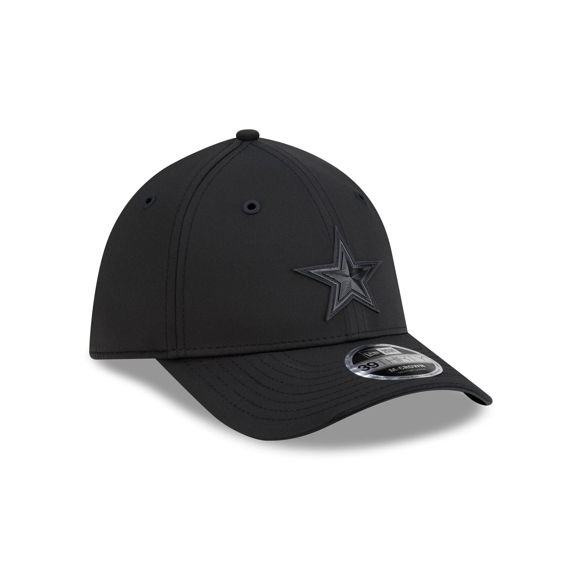 Dallas Cowboys 2026 Sideline Black 39THIRTY M-Crown Stretch Fit Hat