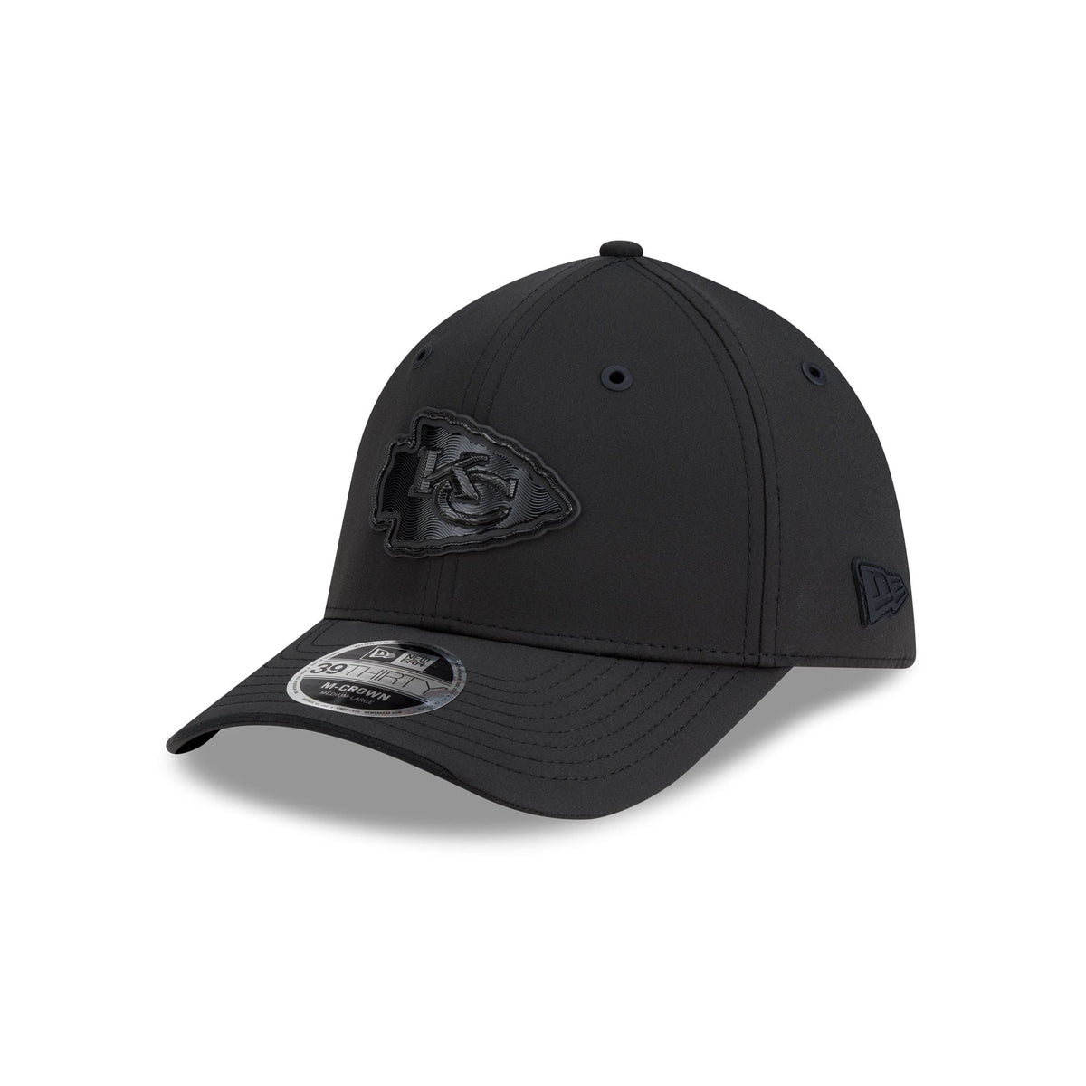 Kansas City Chiefs 2026 Sideline Black 39THIRTY M-Crown Stretch Fit Hat