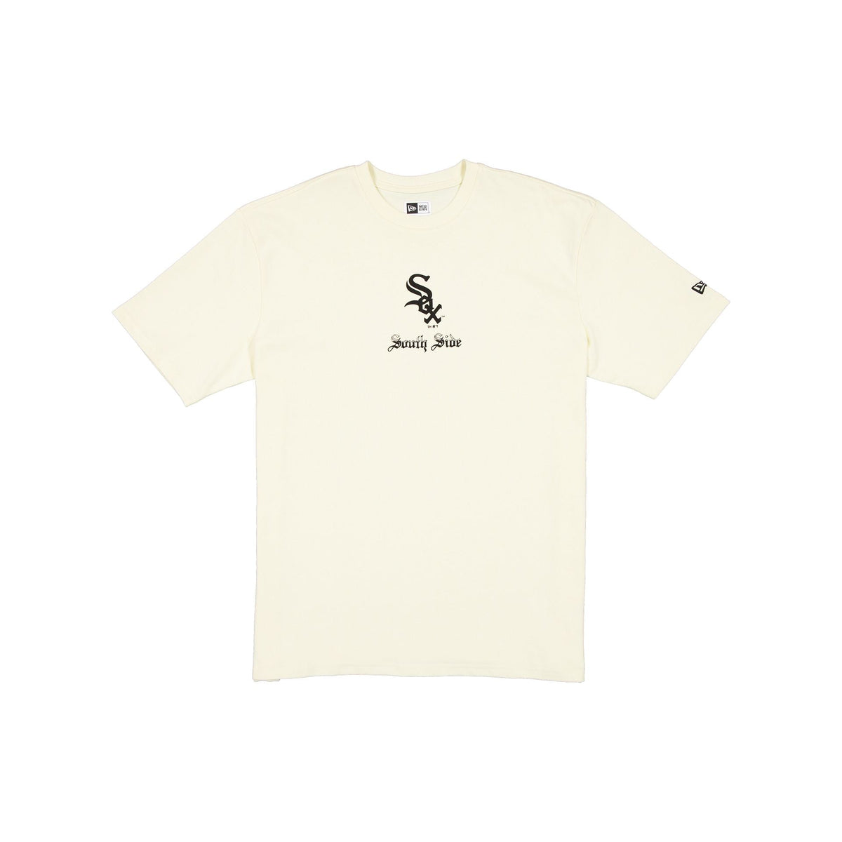 Chicago White Sox Gothic Lettering Chrome White T-Shirt