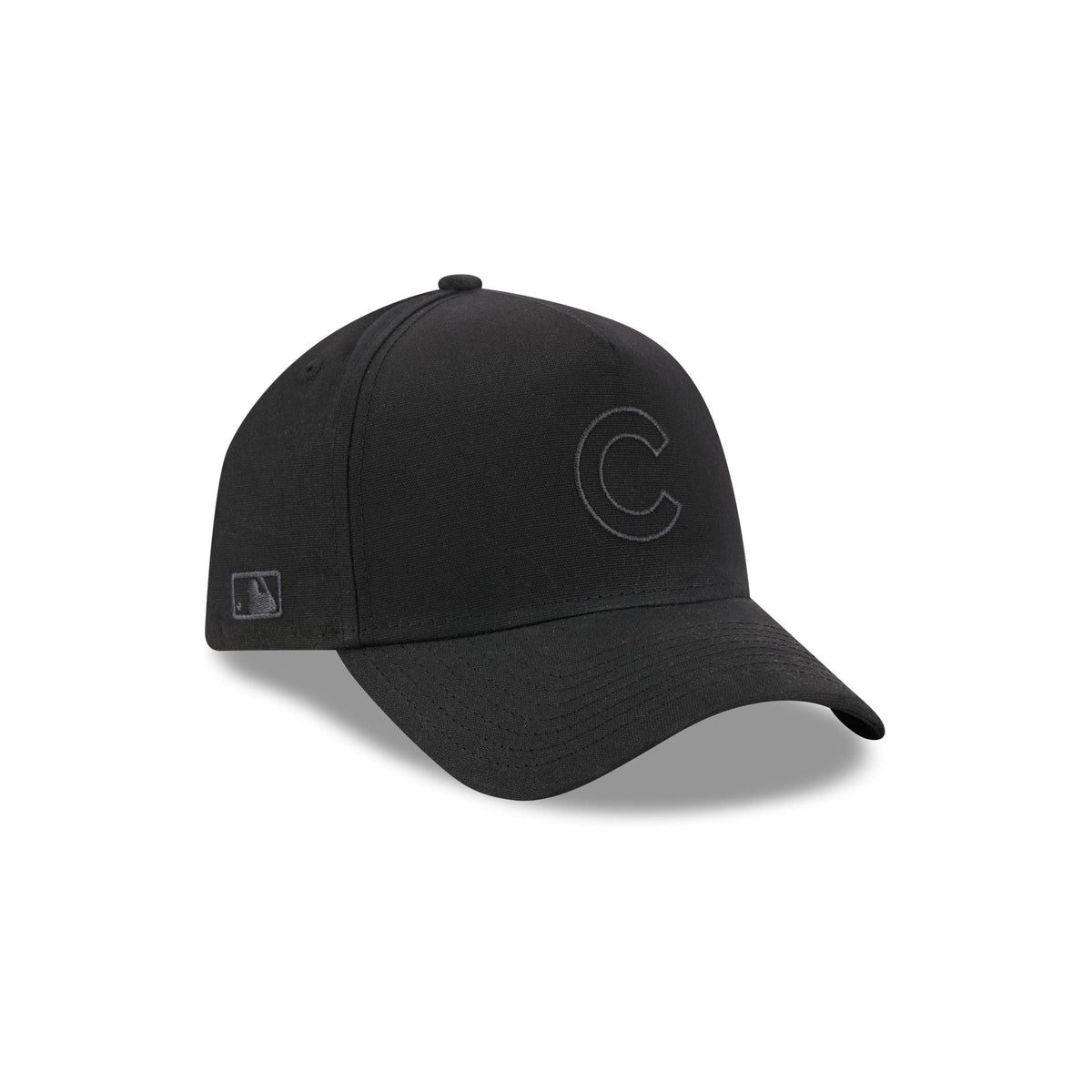 Chicago Cubs Waxed Canvas Black 59FORTY A-Frame Fitted Hat