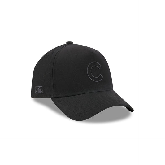 Chicago Cubs Waxed Canvas Black 59FORTY A-Frame Fitted Hat
