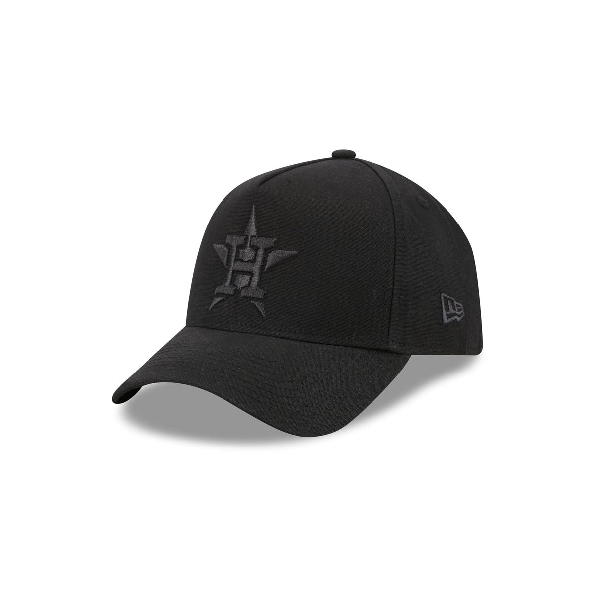 Houston Astros Waxed Canvas Black 59FORTY A-Frame Fitted Hat